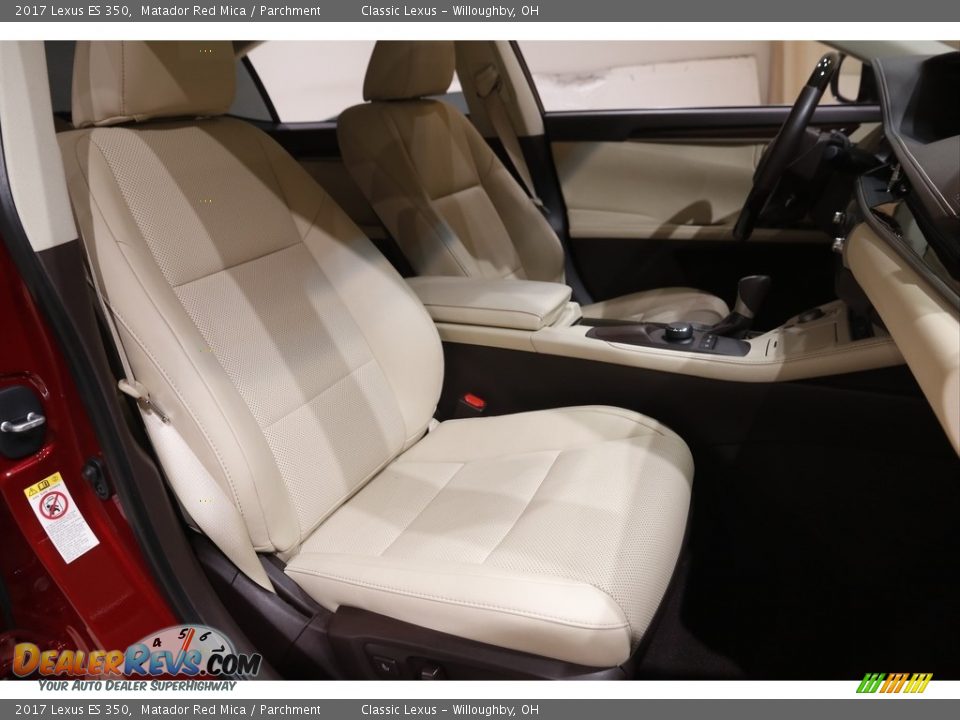 2017 Lexus ES 350 Matador Red Mica / Parchment Photo #16