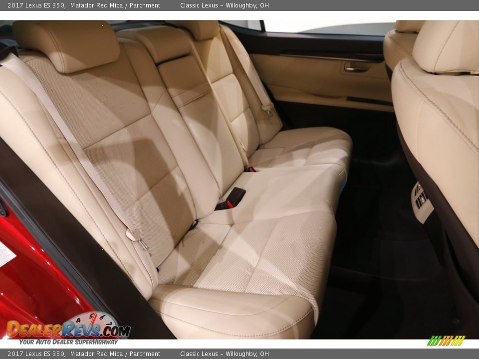 2017 Lexus ES 350 Matador Red Mica / Parchment Photo #17