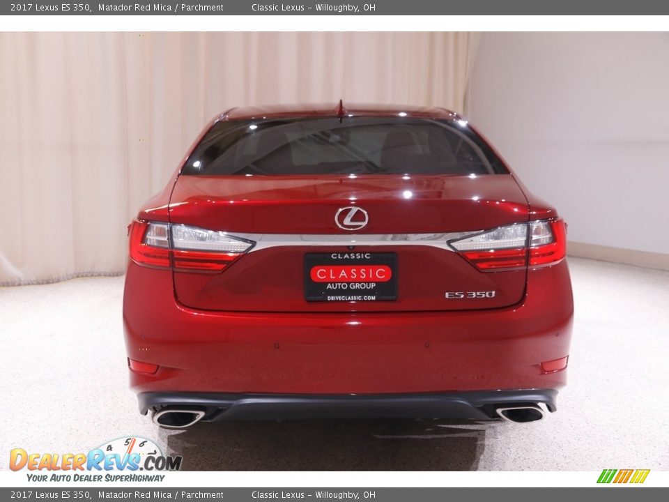 2017 Lexus ES 350 Matador Red Mica / Parchment Photo #19