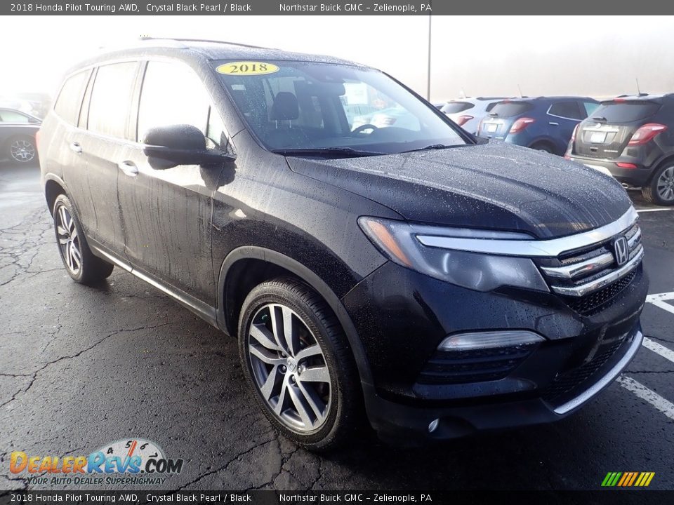 2018 Honda Pilot Touring AWD Crystal Black Pearl / Black Photo #8