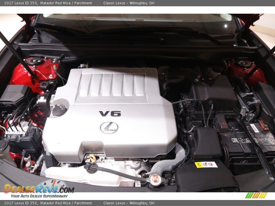 2017 Lexus ES 350 Matador Red Mica / Parchment Photo #20