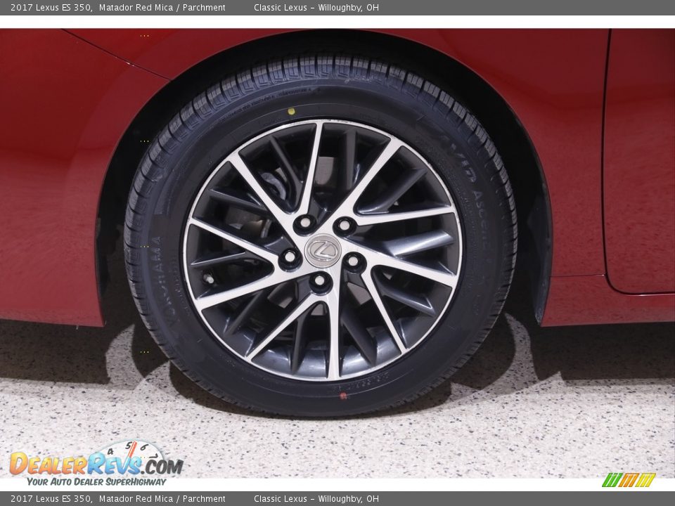 2017 Lexus ES 350 Matador Red Mica / Parchment Photo #21