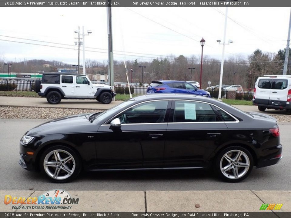 Brilliant Black 2018 Audi S4 Premium Plus quattro Sedan Photo #6