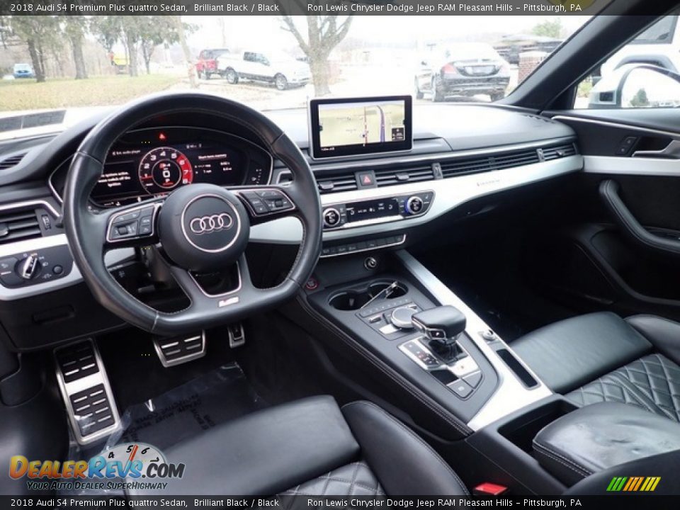 Black Interior - 2018 Audi S4 Premium Plus quattro Sedan Photo #14