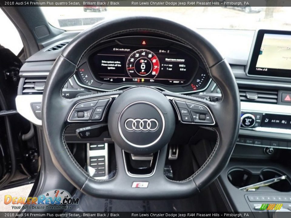 2018 Audi S4 Premium Plus quattro Sedan Steering Wheel Photo #16