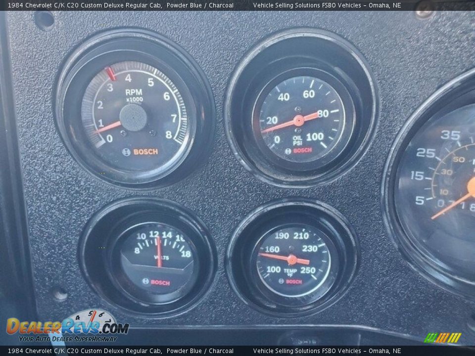 1984 Chevrolet C/K C20 Custom Deluxe Regular Cab Gauges Photo #4