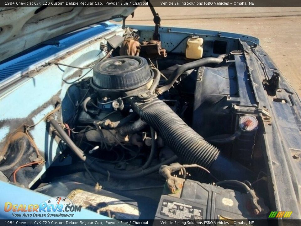 1984 Chevrolet C/K C20 Custom Deluxe Regular Cab 5.7 Liter OHV 16-Valve V8 Engine Photo #8