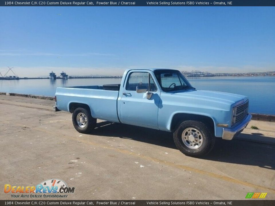 Powder Blue 1984 Chevrolet C/K C20 Custom Deluxe Regular Cab Photo #9