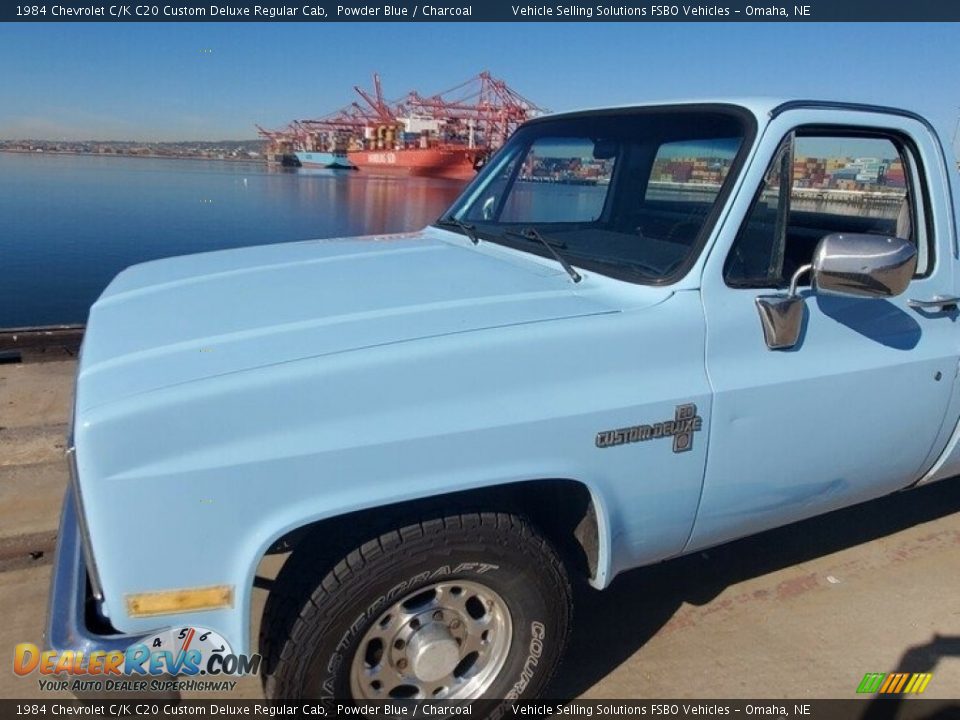 Powder Blue 1984 Chevrolet C/K C20 Custom Deluxe Regular Cab Photo #10