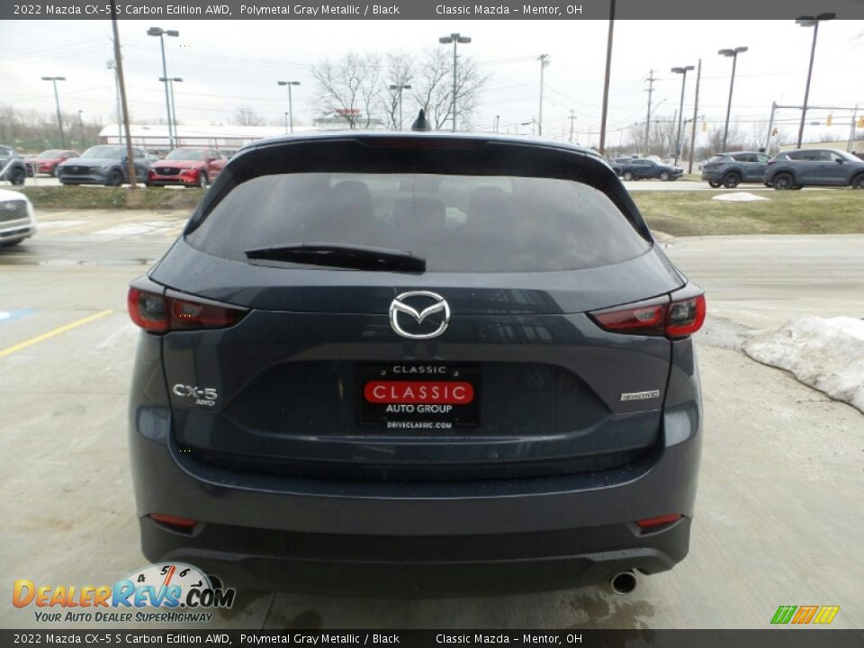2022 Mazda CX-5 S Carbon Edition AWD Polymetal Gray Metallic / Black Photo #5
