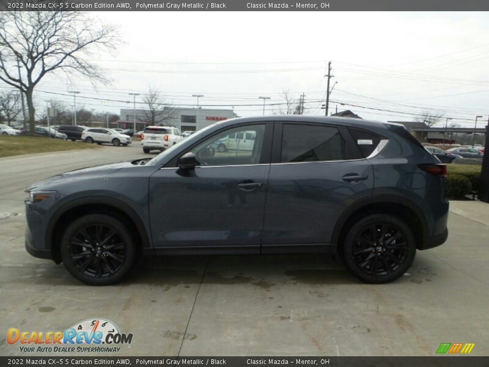 2022 Mazda CX-5 S Carbon Edition AWD Polymetal Gray Metallic / Black Photo #6