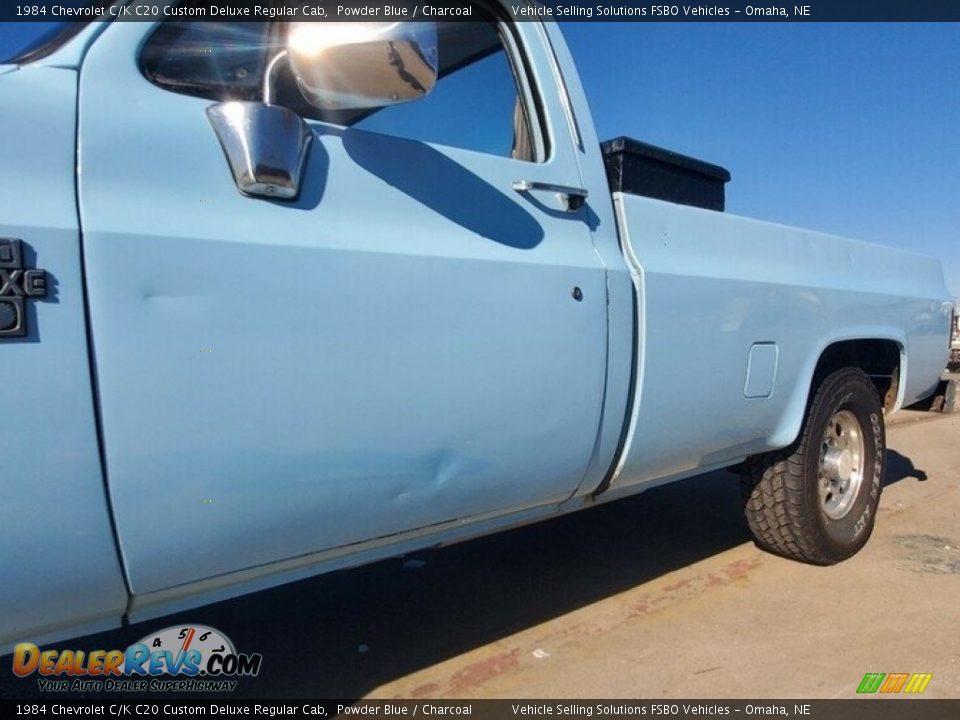 1984 Chevrolet C/K C20 Custom Deluxe Regular Cab Powder Blue / Charcoal Photo #18