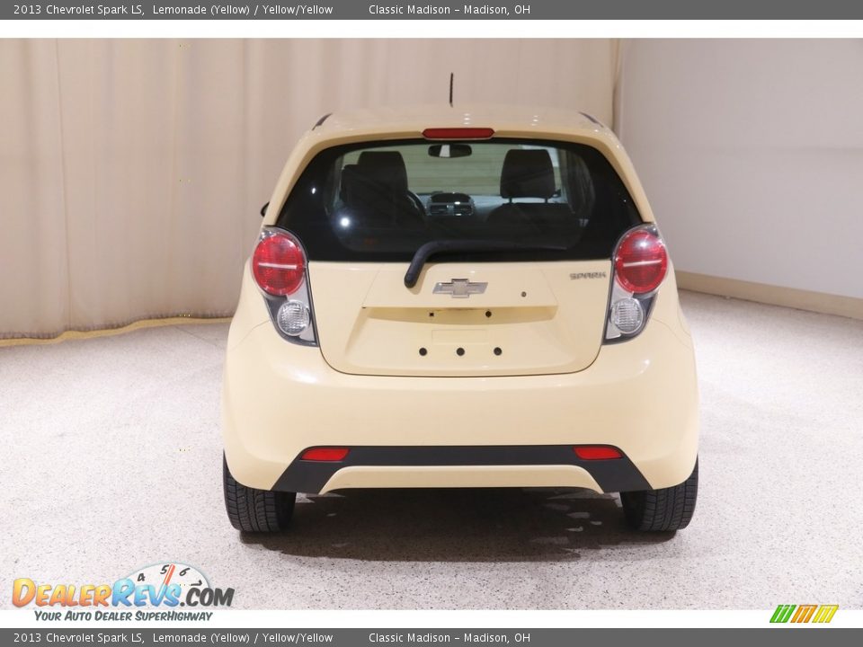 2013 Chevrolet Spark LS Lemonade (Yellow) / Yellow/Yellow Photo #14