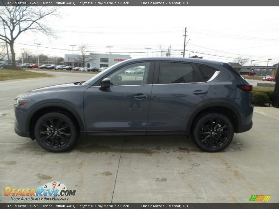 2022 Mazda CX-5 S Carbon Edition AWD Polymetal Gray Metallic / Black Photo #6