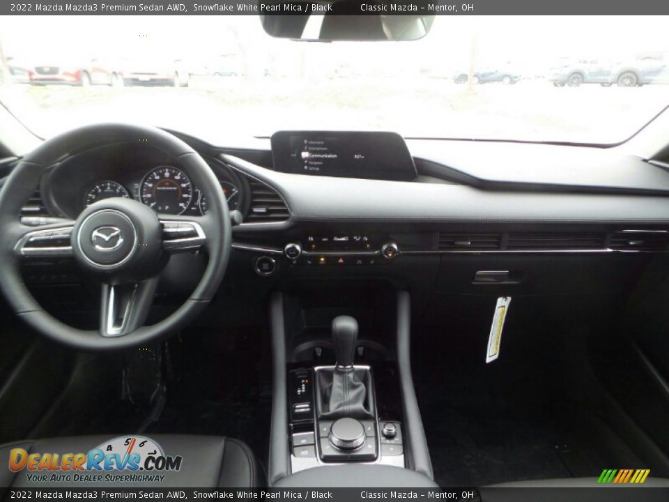 2022 Mazda Mazda3 Premium Sedan AWD Snowflake White Pearl Mica / Black Photo #3