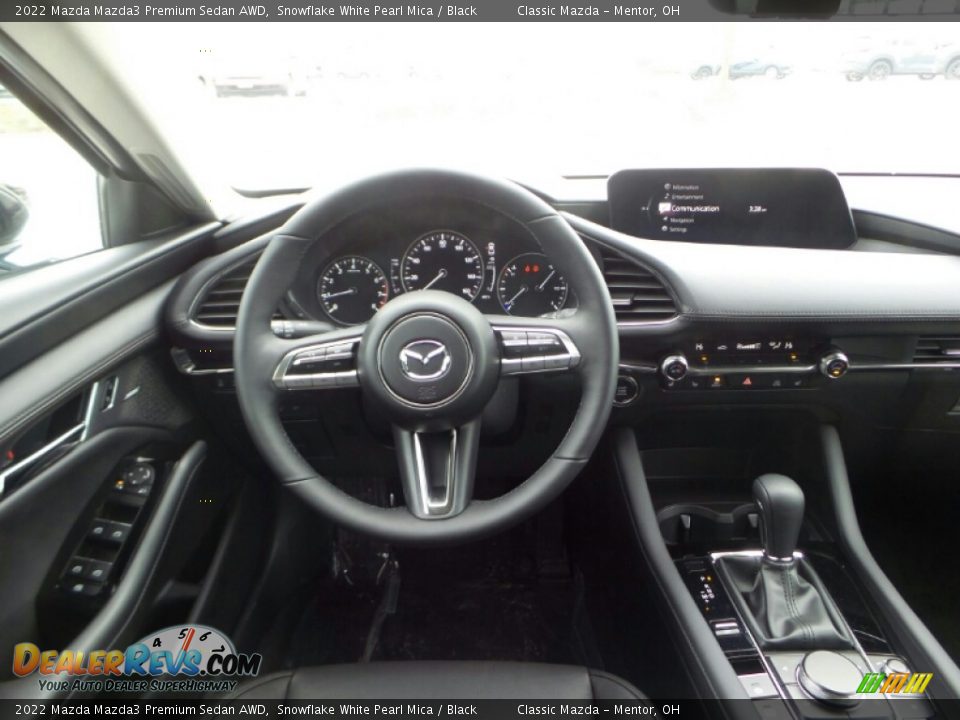 2022 Mazda Mazda3 Premium Sedan AWD Snowflake White Pearl Mica / Black Photo #4