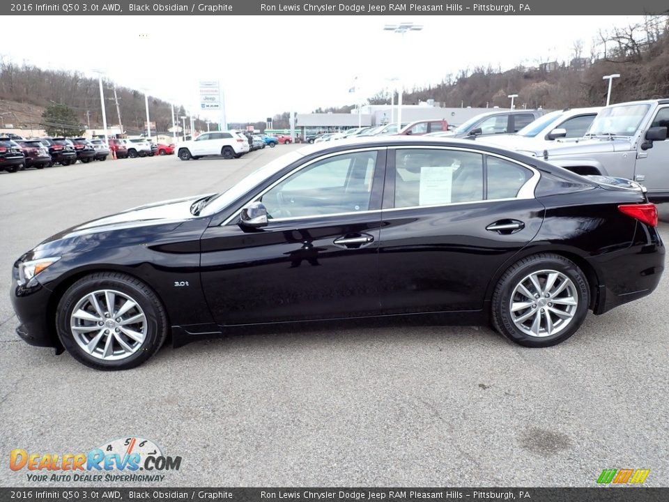 Black Obsidian 2016 Infiniti Q50 3.0t AWD Photo #2