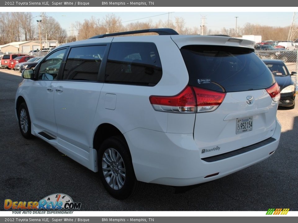 2012 Toyota Sienna XLE Super White / Bisque Photo #3