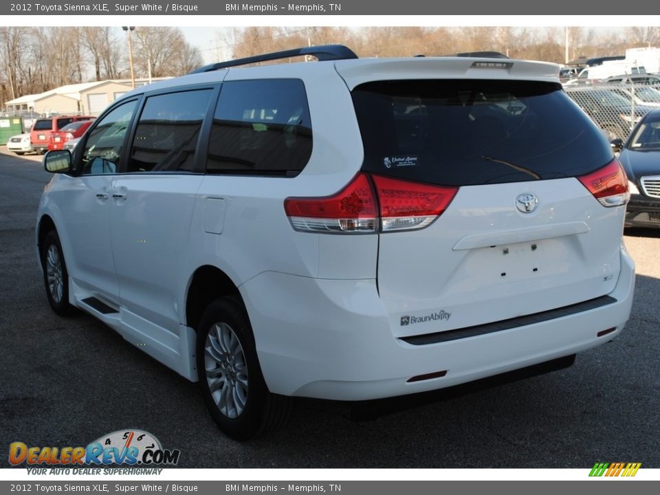 2012 Toyota Sienna XLE Super White / Bisque Photo #4