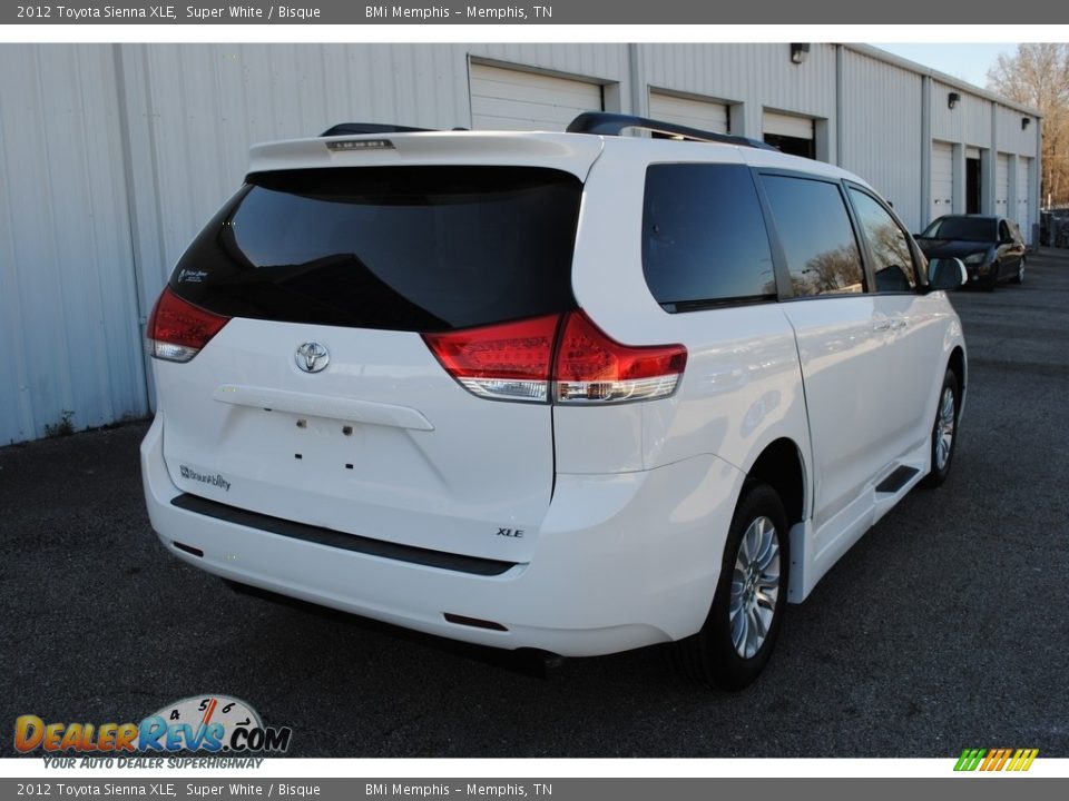 2012 Toyota Sienna XLE Super White / Bisque Photo #6