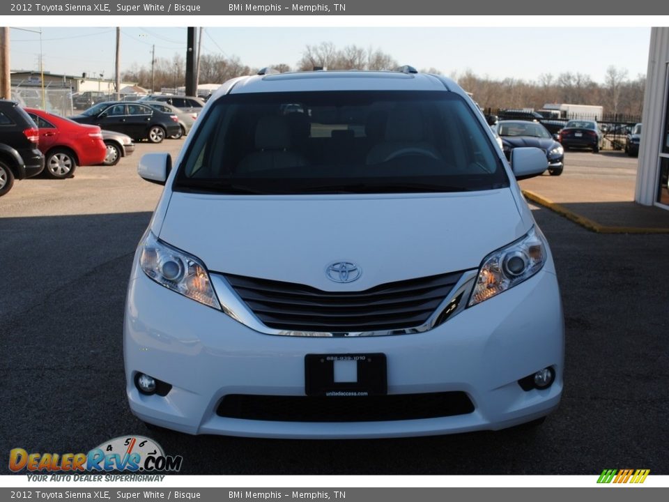 2012 Toyota Sienna XLE Super White / Bisque Photo #9