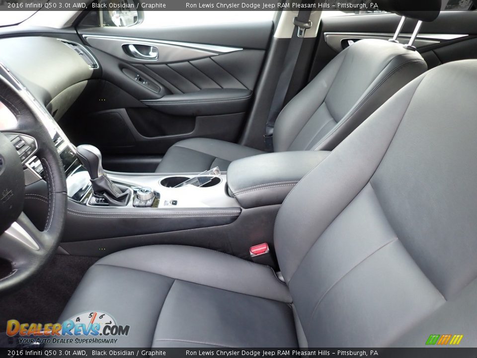 Front Seat of 2016 Infiniti Q50 3.0t AWD Photo #11