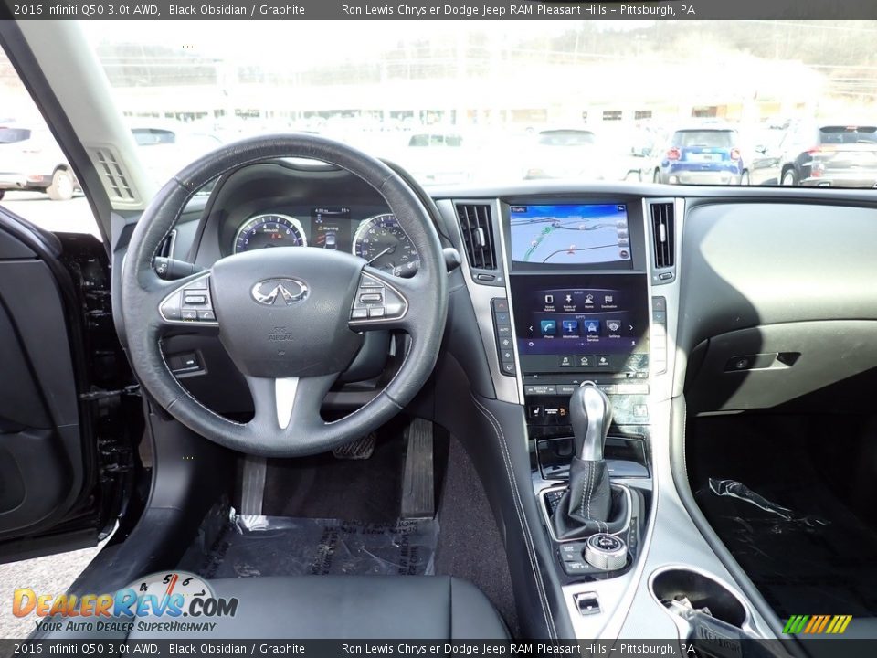 Dashboard of 2016 Infiniti Q50 3.0t AWD Photo #13