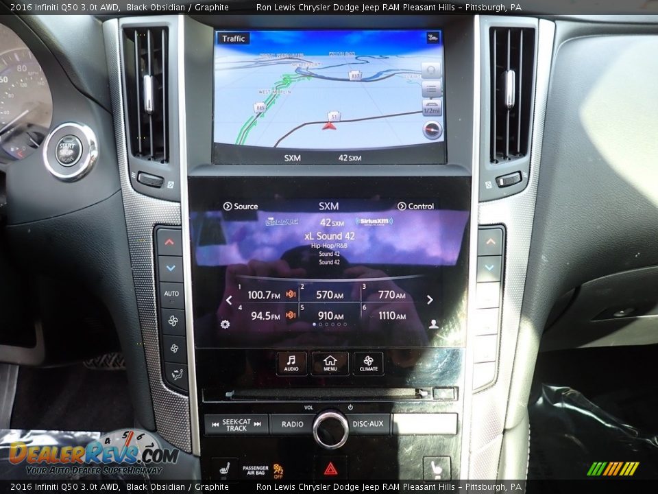 Controls of 2016 Infiniti Q50 3.0t AWD Photo #19