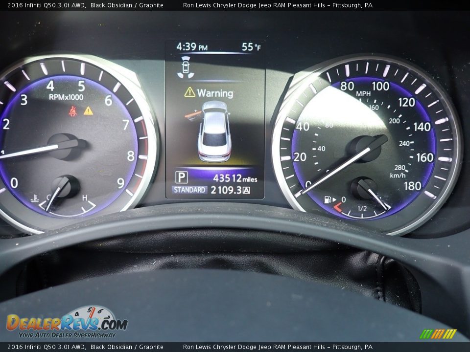 2016 Infiniti Q50 3.0t AWD Gauges Photo #20