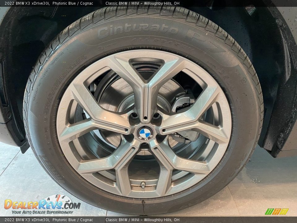 2022 BMW X3 xDrive30i Phytonic Blue / Cognac Photo #3
