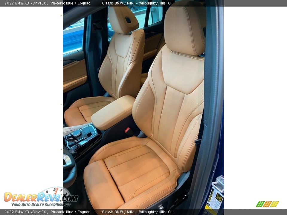 2022 BMW X3 xDrive30i Phytonic Blue / Cognac Photo #4