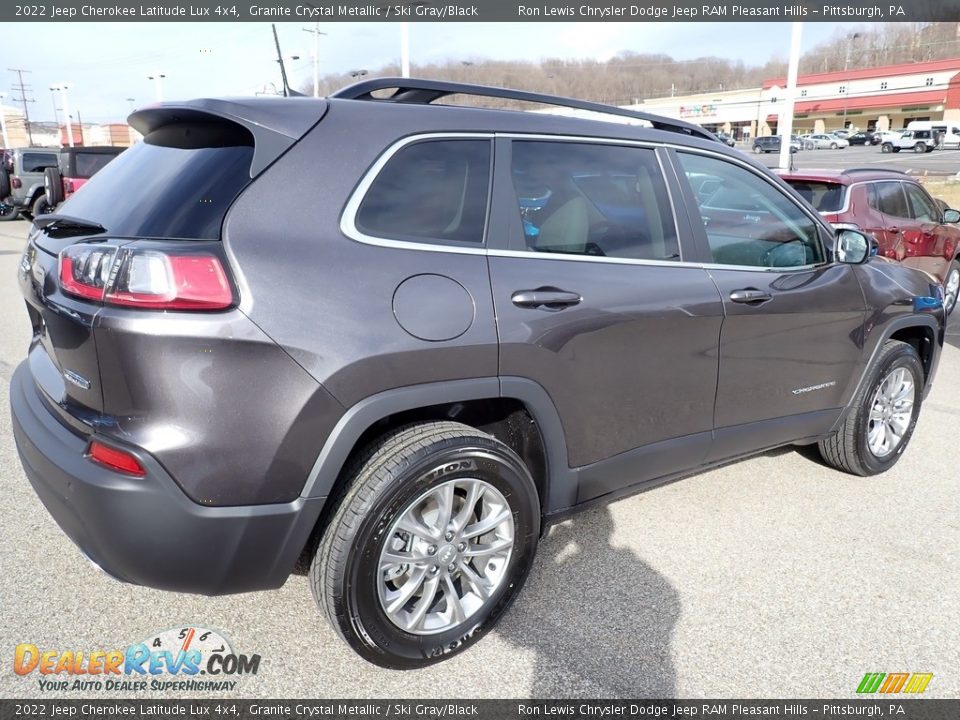 2022 Jeep Cherokee Latitude Lux 4x4 Granite Crystal Metallic / Ski Gray/Black Photo #6