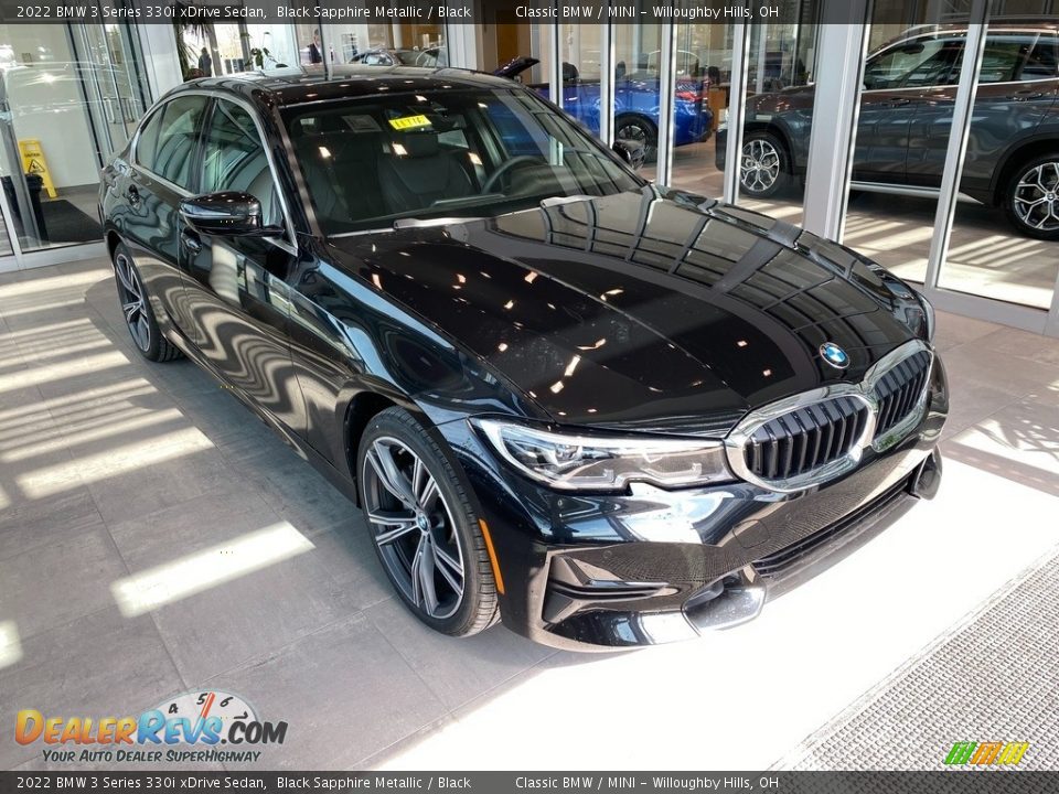 2022 BMW 3 Series 330i xDrive Sedan Black Sapphire Metallic / Black Photo #1