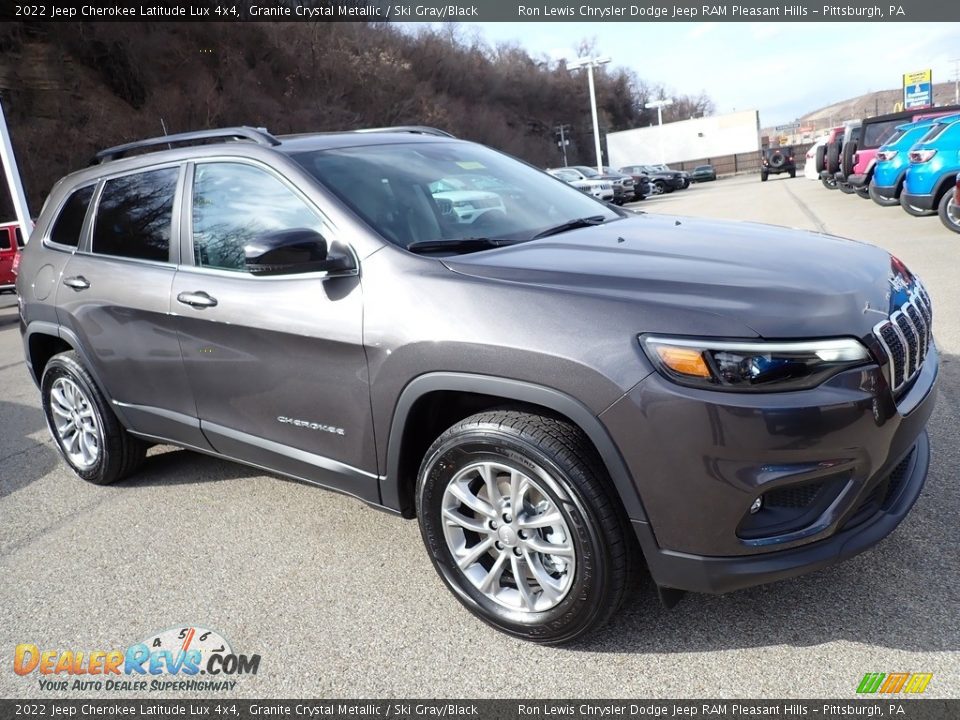 2022 Jeep Cherokee Latitude Lux 4x4 Granite Crystal Metallic / Ski Gray/Black Photo #8