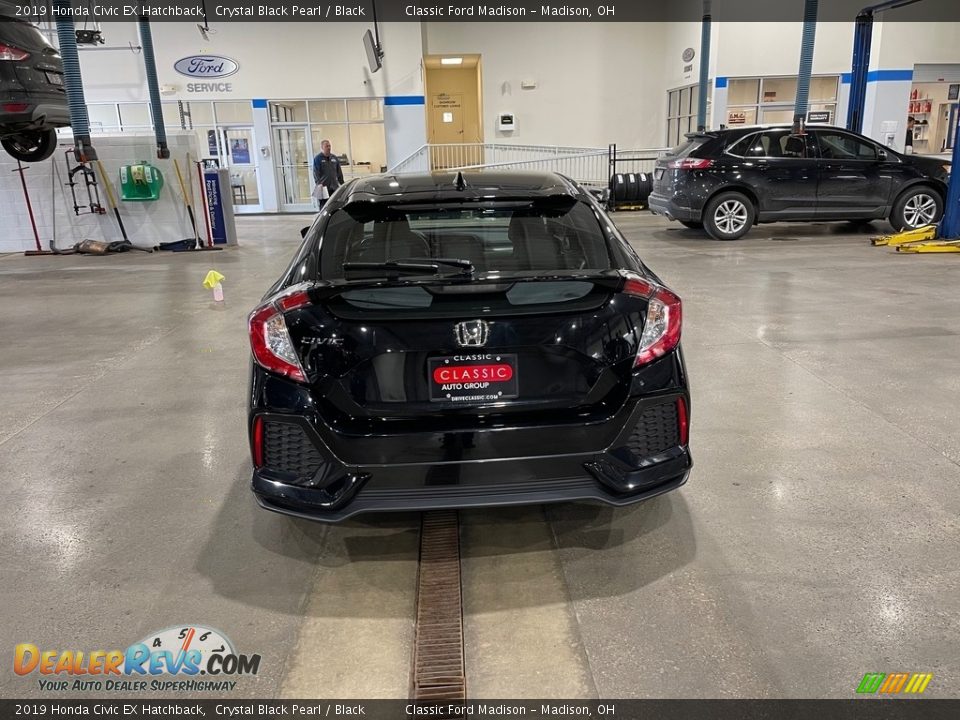 2019 Honda Civic EX Hatchback Crystal Black Pearl / Black Photo #6