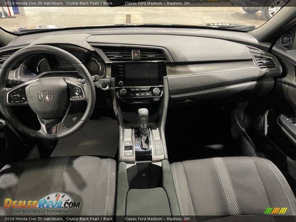 2019 Honda Civic EX Hatchback Crystal Black Pearl / Black Photo #10