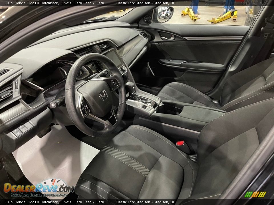 2019 Honda Civic EX Hatchback Crystal Black Pearl / Black Photo #11