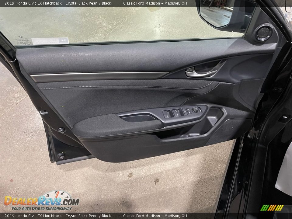 2019 Honda Civic EX Hatchback Crystal Black Pearl / Black Photo #13