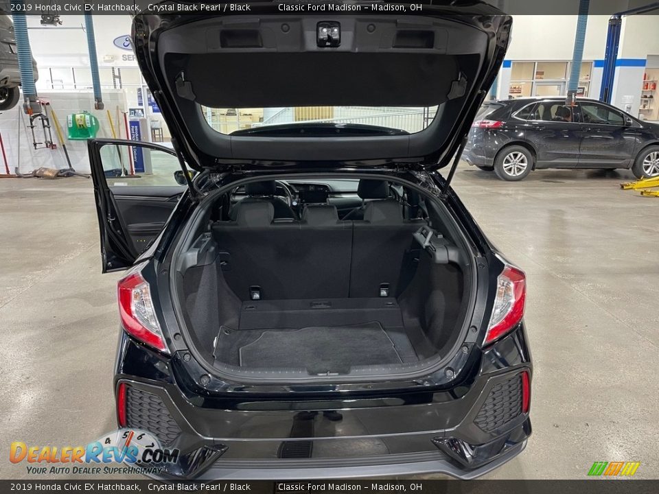 2019 Honda Civic EX Hatchback Crystal Black Pearl / Black Photo #16