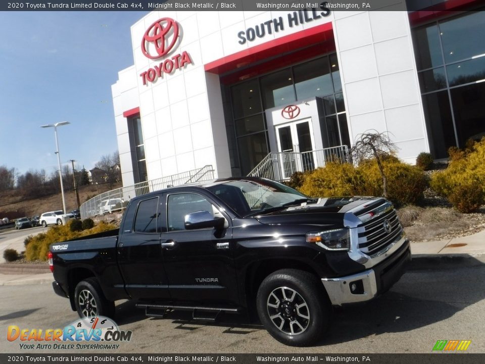 2020 Toyota Tundra Limited Double Cab 4x4 Midnight Black Metallic / Black Photo #2