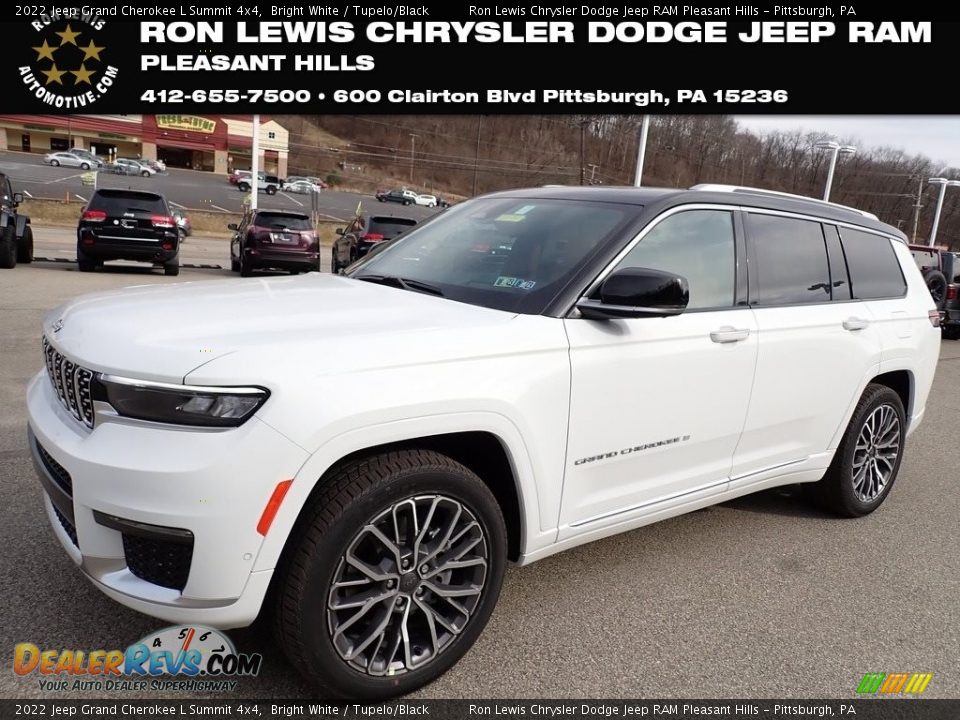 2022 Jeep Grand Cherokee L Summit 4x4 Bright White / Tupelo/Black Photo #1