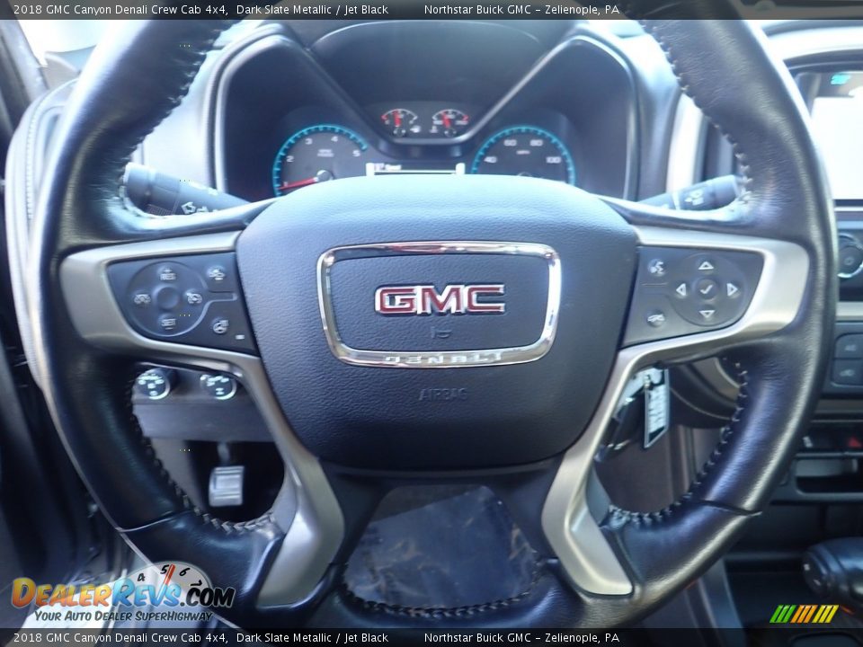 2018 GMC Canyon Denali Crew Cab 4x4 Steering Wheel Photo #23