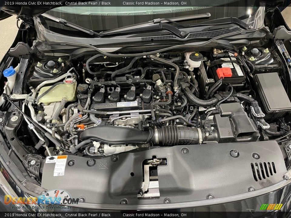 2019 Honda Civic EX Hatchback Crystal Black Pearl / Black Photo #18