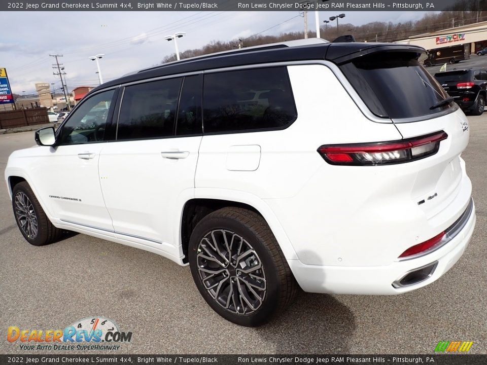 2022 Jeep Grand Cherokee L Summit 4x4 Bright White / Tupelo/Black Photo #3