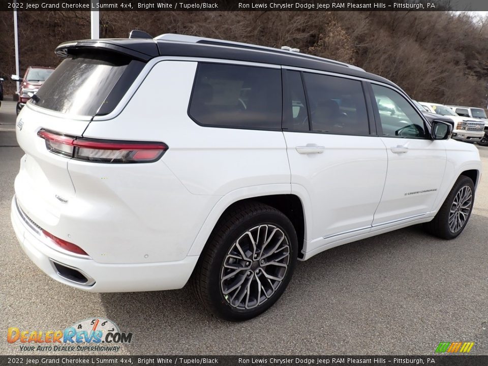 2022 Jeep Grand Cherokee L Summit 4x4 Bright White / Tupelo/Black Photo #6