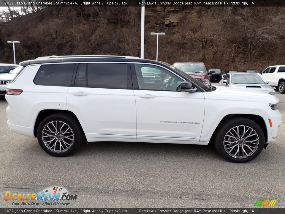 2022 Jeep Grand Cherokee L Summit 4x4 Bright White / Tupelo/Black Photo #7