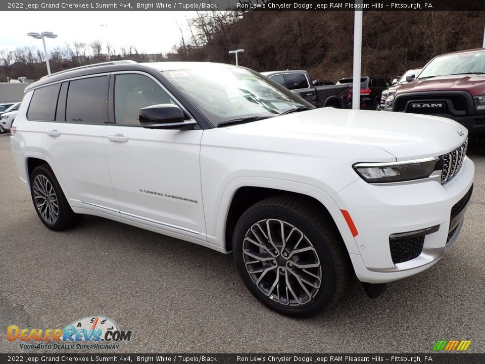 2022 Jeep Grand Cherokee L Summit 4x4 Bright White / Tupelo/Black Photo #8