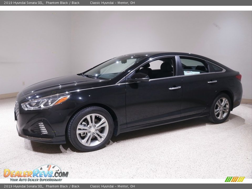 2019 Hyundai Sonata SEL Phantom Black / Black Photo #3
