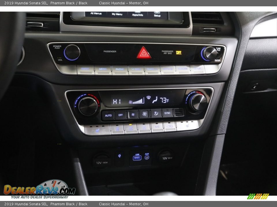 2019 Hyundai Sonata SEL Phantom Black / Black Photo #12