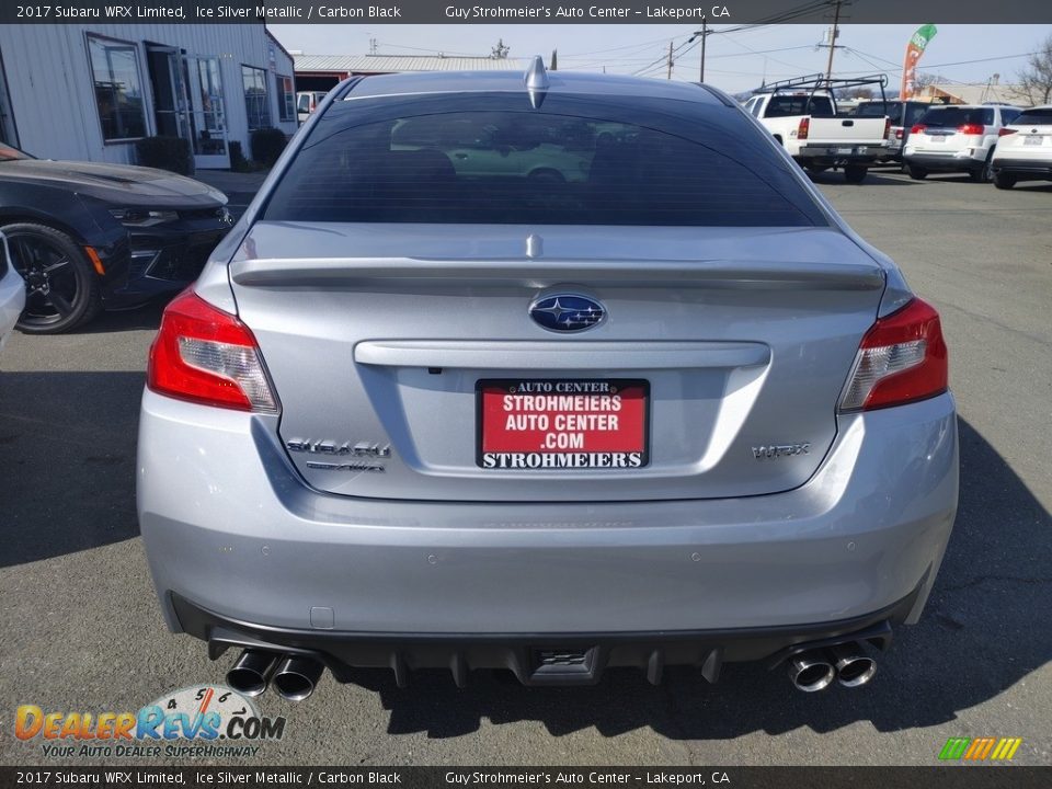 2017 Subaru WRX Limited Ice Silver Metallic / Carbon Black Photo #10